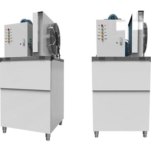 Vertical Ice Maker Machine Stainless Steel Flake Ice Maker For Cafeteria Wholesale Market Bar Flake Ice Maker