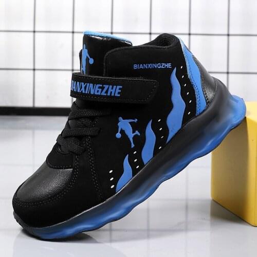 High Quality Outdoor Sports Kids Sneakers Boys Basketball Shoes Anti-skid Jordan Shoes Children Sport Trainer Shoes Basket Sport