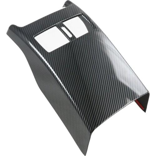 Carbon Fiber Car Tail Rear Air Condition Vent Outlet Cover Trim Fit For Mazda CX30 CX-30 2019 2020 2021