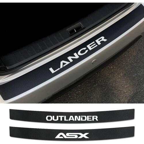 Auto Rear Bumper Protective Stickers For Mitsubishi Lancer 10 3 9 EX Outlander 3 ASX L200 Ralliart Competition Car Accessories