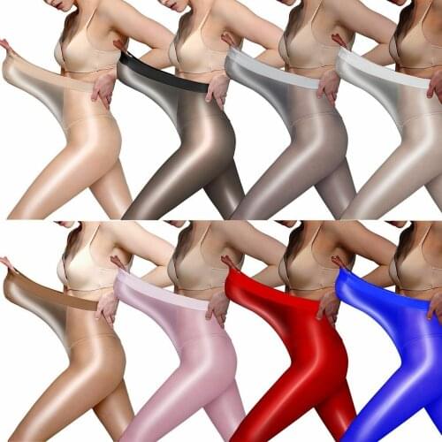 Metelam 220lbs 100kg Womens 8 Denier See Through Shiny Tights Shimmery Crotchless Sheer Baggy Pantyhose Plus Size