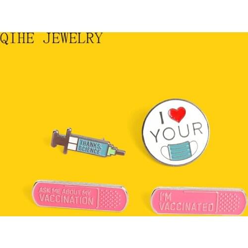 First Aid Logo Laple Pin Syringes Badges Medical Brooches Science Chemistry Novelty Jewelry Gifts For Doctors And Nurses Wholesa
