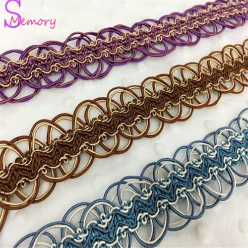12M 3.5CM Curtain Lace fabric Ribbon Trim Fringe DIY accessories for Dress Sofa Cushion Pillow Clothing Decoration
