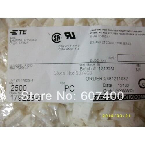 179228-6 CONN RCPT 6POS SGL CRIMP 2MM TYCO housings TE AMP housings connectors terminals 100% new and original parts