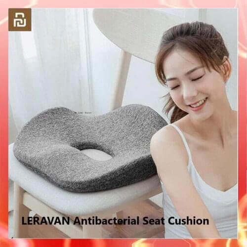 Mijia LERAVAN Antibacterial Seat Cushion Breathable Rebound Memory Foam Cushion Pain Relief Chair Cushion for Home Car Office