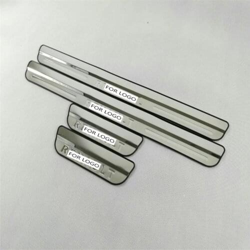 Car Sticker For Renault Kadjar Door Sill Scuff Plate Guard Stainless Door Sill Pedal Protector Strip Car Accesorios Styling 2016