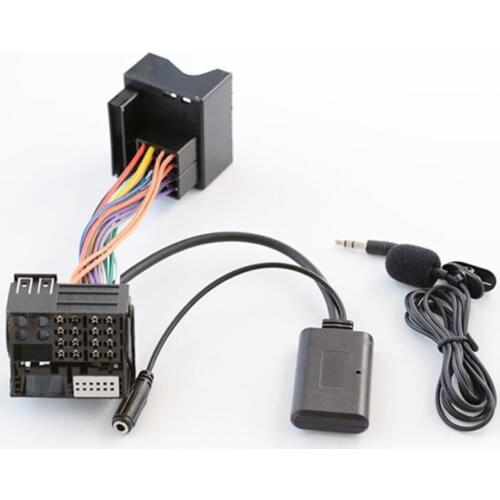 Car Radio Audio Music Device Bluetooth 5.0 Handsfree Aux Adapter Harness Wire for Volkswagen Skoda RCD310 RCD510 RNS510