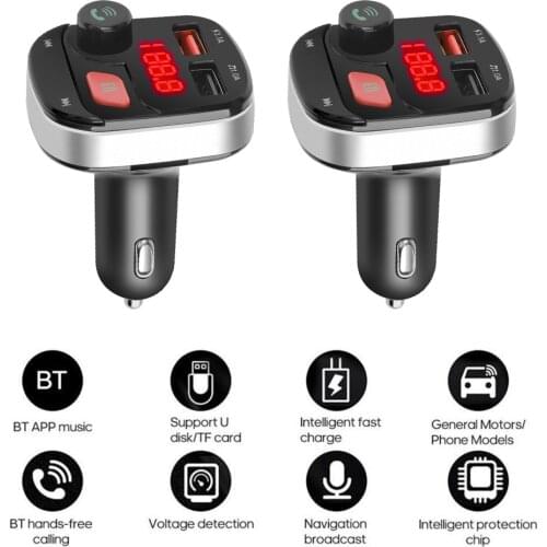 Car MP3 Player 5.0 Bluetooth Wireless FM Transmitter Bluetooth Stereo Charger Effect Sound Disk U Car Music EQ Car Lossless
