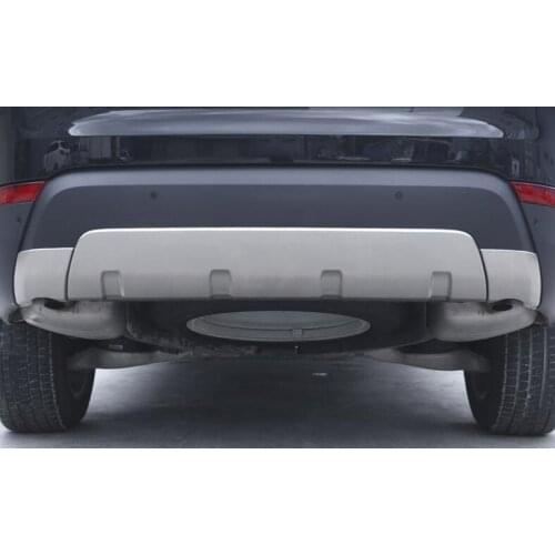 Free Shipping 304 Stainless Car Rear Bumper Plate Threshold Protector Plate Cover For Land Rover Discovery 5 2017 Set of 3pcs
