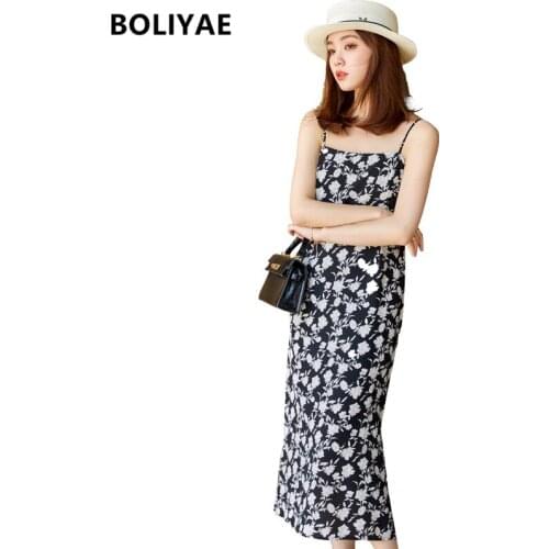 Летние платья с принтом BOLIYAE China At AliExpress