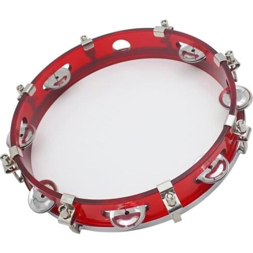 Childrens Toy Tambourine Bell Drummer Ring Percussion Instrument For Adult Funny Musical Party Time