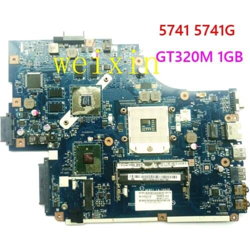 For ACER 5741 5741G Laptop Motherboard MBPTD02001 NEW71 LA-5893P HM55 GT320M 1GB DDR3 Free CPU TEST GOOD