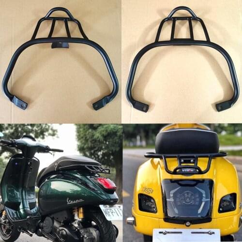 For VESPA GTS 300 PRIMAVERA SPRINT 150 Black Rear Bracket Motorcycle Sports Luggage Rack Book Shelf Rack Rear Luggage Bag