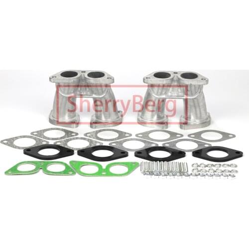 SherryBerg FAJS DUAL INTAKE carb MANIFOLD KIT FOR PORSCHE 356 912 WEBER IDF DELLORTO DRLA EMPI fajs 356A 356B 356C 356SC SC90