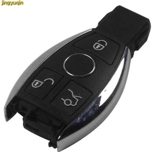 Jingyuqin 15pc Smart Remote Car Key Shell fit For Mercedes Benz Support NEC & BGA DY153 Year 2000+ 3 Buttons Keyless Replacement