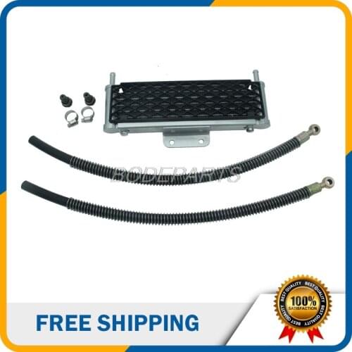 Motorcycle Oil Cooler 4 Rows Mesh Big Size With 8mm Tubling For Dirt Bike Pit Bike Oil-cooled 50cc-160cc Engine Free Shipping
