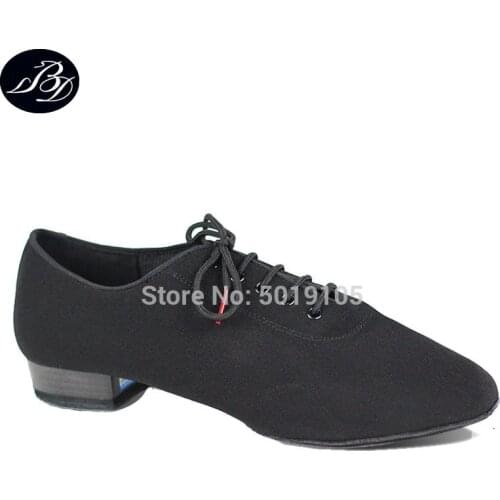 BD Classic Men Standard Dance Shoes 309 Ballroom Canvas Napped Split Outsole Practice Competition Modern Dancing Shoe Dancesport