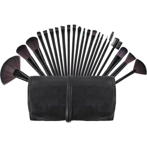 Makeup Brushes Set 22 Piece Black Foundation Blending Power Blush Eyeshadow Eye Face Brush Cosmetics Makeup Brushes Kit