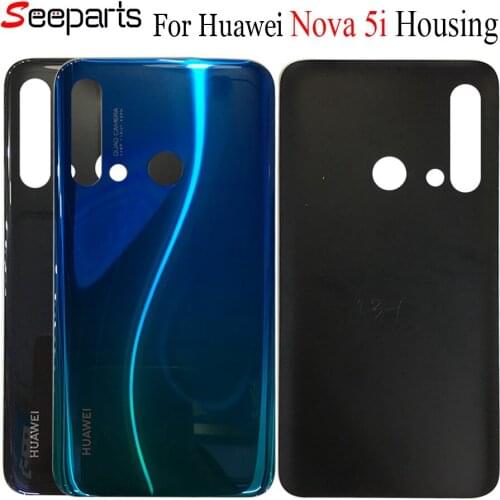 Original For Huawei nova 5i Back Battery Cover Door Rear Glass Housing Case 6.4 For Huawei nova 5i Battery Cover Nova 5i housing
