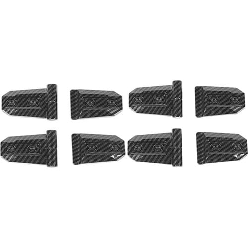 Car Door Hinge Cover for Suzuki Jimny 2019 2020 Engine Hood Hinge Decoration Cover Trim Accessories, Carbon Fiber