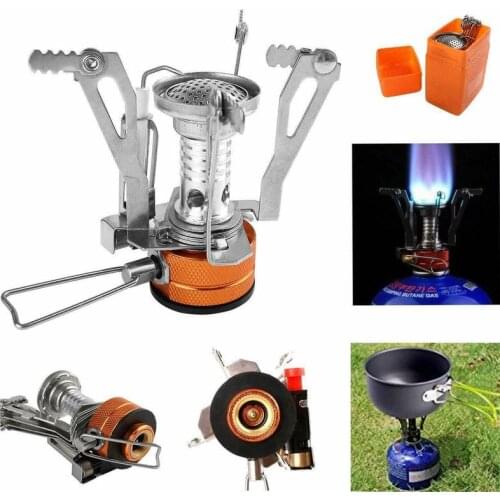 Camping Stoves Outdoor Folding Gas Stove Portable Furnace Cooking Picnic Split Stoves Electronic Stove Hiking Cooker Burners