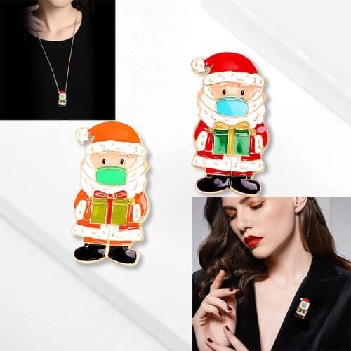 Christmas Unique Brooch Mask Shape Brooch Fashion Women Jewelry