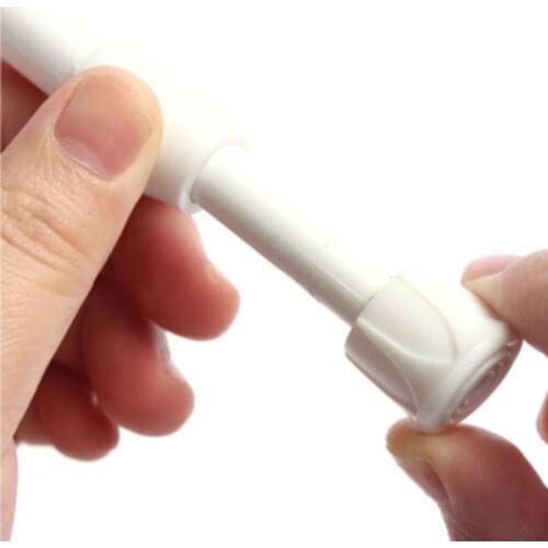 Curtain Rail Pole Rod Telescopic Tension High Carbon Steel Extendable For Bathroom SCIE999