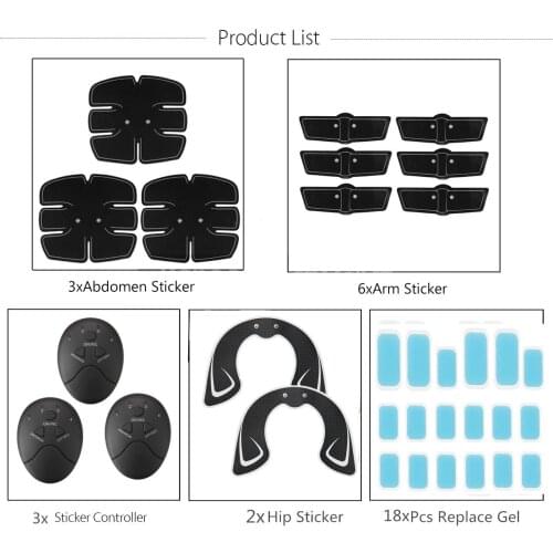 Ks-a002 black six muscle training abdominal toning instrument lazy man exercise fitness massage abdominal muscle tape