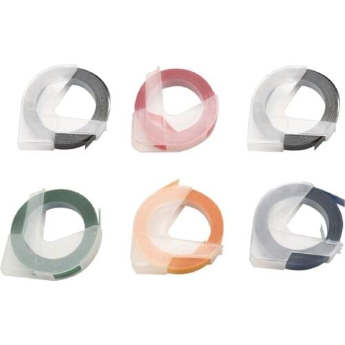 Embossing Label Maker Tapes 9mm x Self-Adhesive 3D Plastic Tape for Dymo Embossing Label Machine