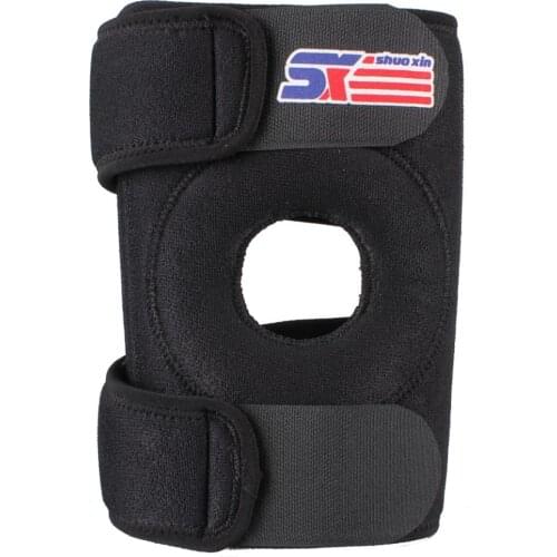 Protective Sport Knee Support Brace Guard Band Straps Stabilizer Sports Black for Running Jogging