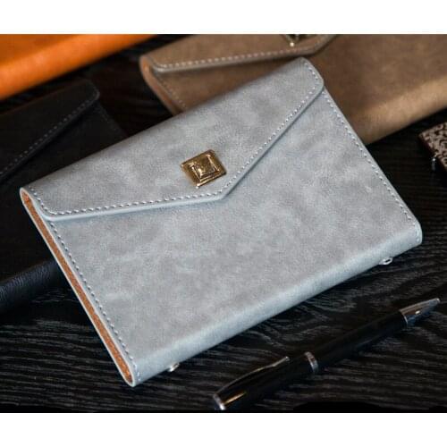 1pc business high-end office notebook 17.5*23.5CM A5 loose-leaf book Retro diary book