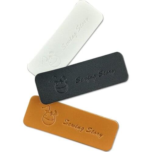 12Pcs/Lot Sewing Story Diy Style Hand Made Leather Labels For Needlework Gifts Leather Tags Handmade For Toy Shoes Luggage Label