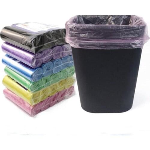 200pcs Household Plastic Garbage Bag Roll Cover Disposable Rubbish Bin Liner Home Waste Trash Storage Container Garbage Bags