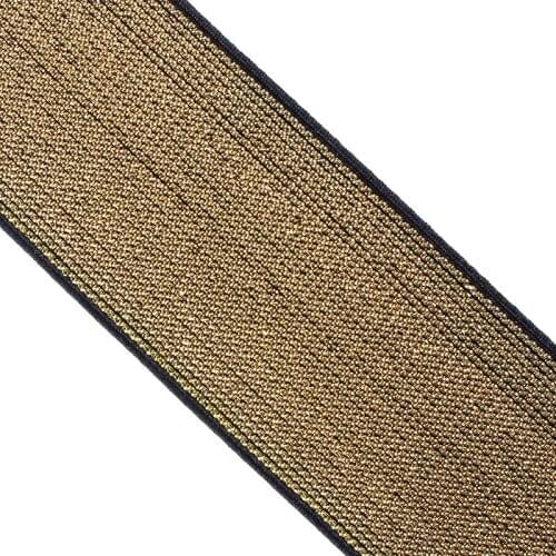 30yard 39mm Gold Black Elastic Stretch Webbing Ribbon Lace Trim Tape Band Lace Fabric Strap Craft Sewing Supplies T2387