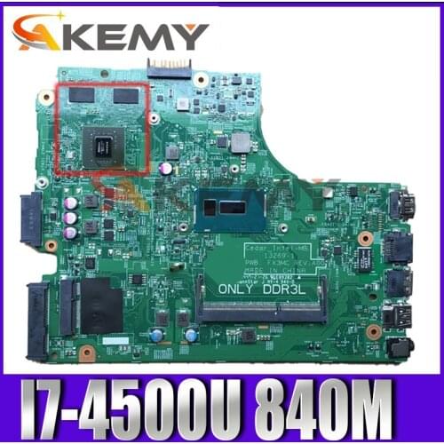 Akemy For DELL Inspiron 3442 3542 5748 Laptop Motherboard CHXGJ 0CHXGJ CN-0CHXGJ I7-4500U 13269-1 840M 2GB GPU DDR3L 100% Tested