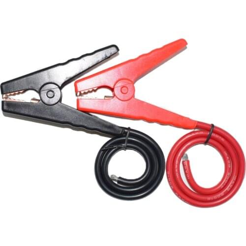 Car Battery Alligator Clamp Heavy Duty Battery Alligator Clips with 10 AWG Wire for Car Charger Boster Auto Jump Starter