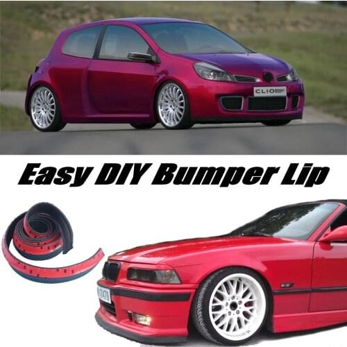 Bumper Lip Deflector Lips For Renault Clio / Lutecia Front Spoiler Skirt For Car Tuning View / Body Kit / Strip