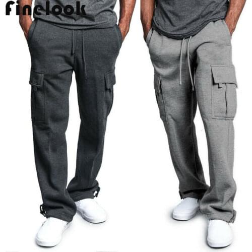 New Casual Men Pants Joggers Solid Color Pants Men Cotton Elastic Long Trousers Pantalon Homme Cargo Men Leggings