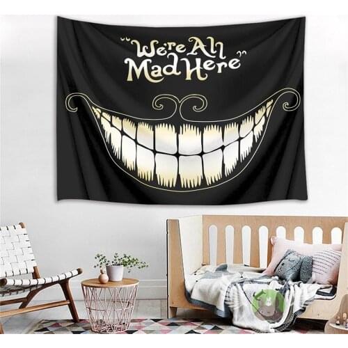 Black and White Tapestry Wall Hanging Living Room Bedroom Wall Tapestry Hippie Wall Carpets Dorm Decor Psychedelic Tapestry