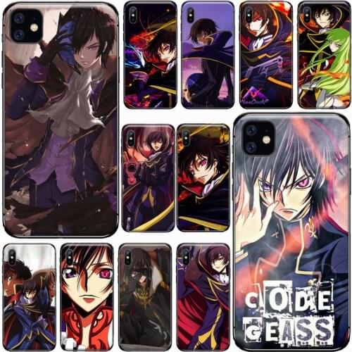 Code Geass Lelouch Phone Case for iPhone 11 12 pro XS MAX 8 7 6 6S Plus X 5S SE 2020 XR Soft silicone cover funda shell coque