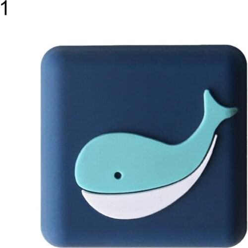 Door Stopper Cartoon Animal Design Self-Adhesive PVC Anti Collision Doors Stop Sticker Wall Protector Punch Free Knob Crash Pad