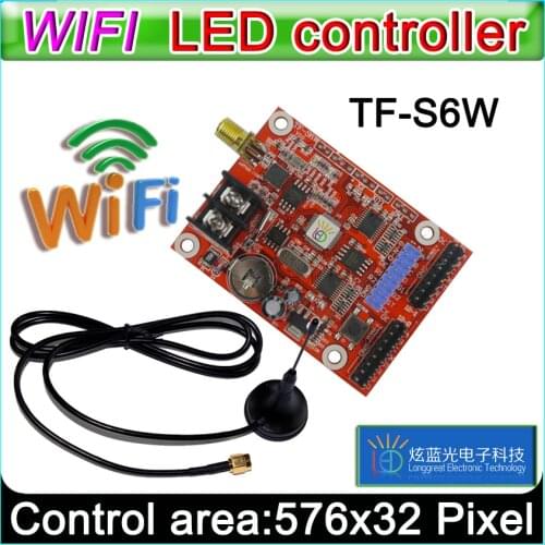 TF-S6W wifi led Controller Card, p10 *** module Single&Dual color led signs, conventional p10 LED display control card