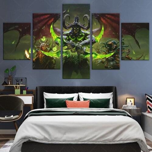 Burning Crusade Illidan Stomrage Warcraft World of Warcraft video games art canvas paintings wall art WOW game poster