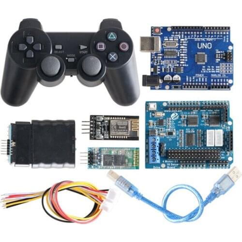Wifi/Bluetooth/Handle Control Kit 16-Channel Servo & 4-Channel Motor Drive Board + Development Board RC Robot For Arduino