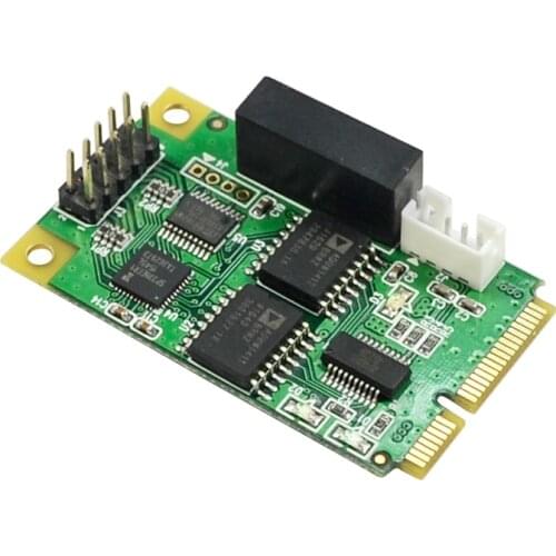 MINI PCI-E to RS232 RS422 RS485 Serial Card Minipcie (USB protocol) Surge Electrostatic Protection Multi Function Expansion Card