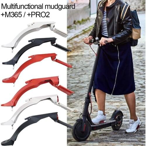 Multifunctional Mudguard For Electric Scooter +M365 Movable Plate With Lamp License +PRO2 Combination Holder Flap Taillight Z0L0