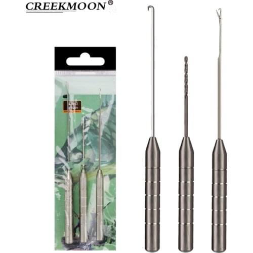 3-in-1 Carp Strong Fishing Rigging Bait Piercing Needle Kit Tool Set Baits Drill Stringer Needle Tying Tools Accessories Tackle