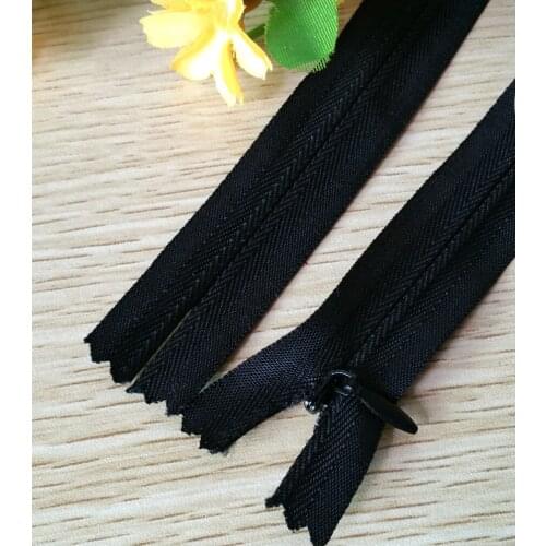 For Sewing 50pcs 3# 40CM Invisible Nylon Zipper For DIY Back Cushion Skirt Hidden Zippers