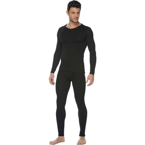 New Thermal Underwearsets Compression Fleece Sweat Quick Drying Thermo Long Johns Men Shirt+Pants Warm Thick Plus