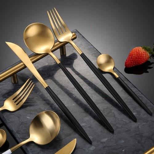 Stainless Steel Western Restaurant Hotel Steak Knife Fork Spoon Four Promotional Gift Logo Custom Set